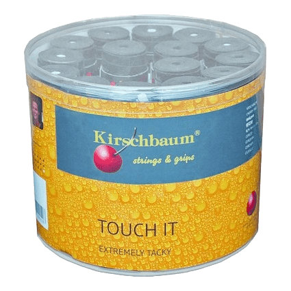 Kirschbaum Touch It Tennis Overgrip, 60-Pack in Black - Front View