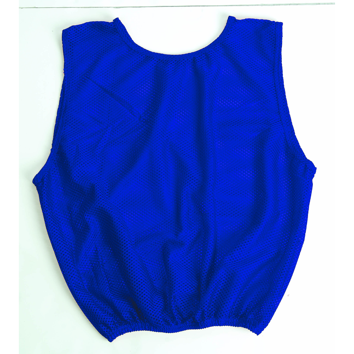 Martin Sports Heavyweight Football Scrimmage Vest, Porthole Mesh in Royal Adult - Front View
