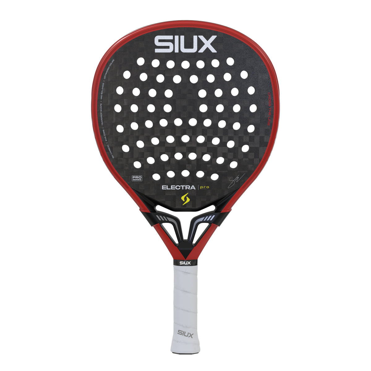 Siux ST5 Electra Pro 2026 Padel Racket in Fire Red - front view
