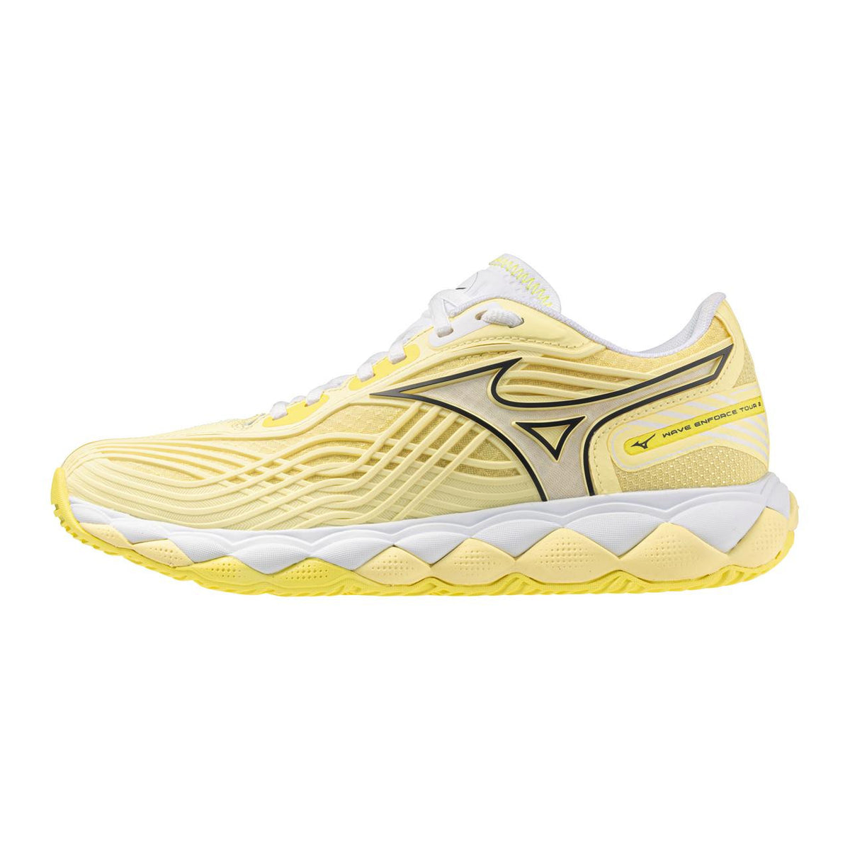 Mizuno Wave Enforce Tour 2 AC Women's Tennis Shoe in Pale Yellow-Blk Sand - product image