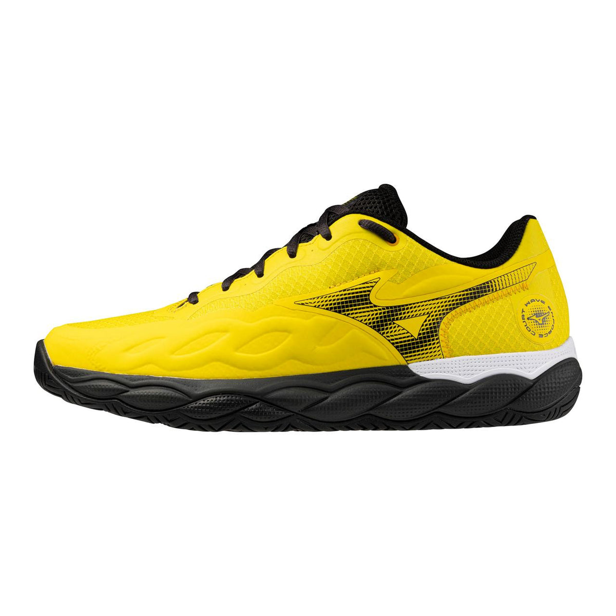Mizuno Wave Enforce Court AC Men's Tennis Shoe in Vibrant Yellow-Black - product image