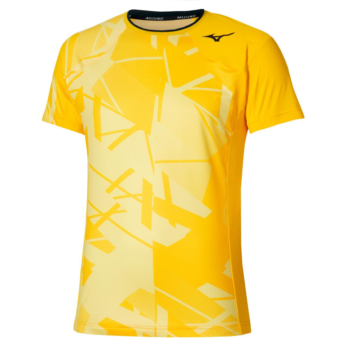 Mizuno Men's Shadow Graphic Tennis Tee in Vibrant Yellow - product image