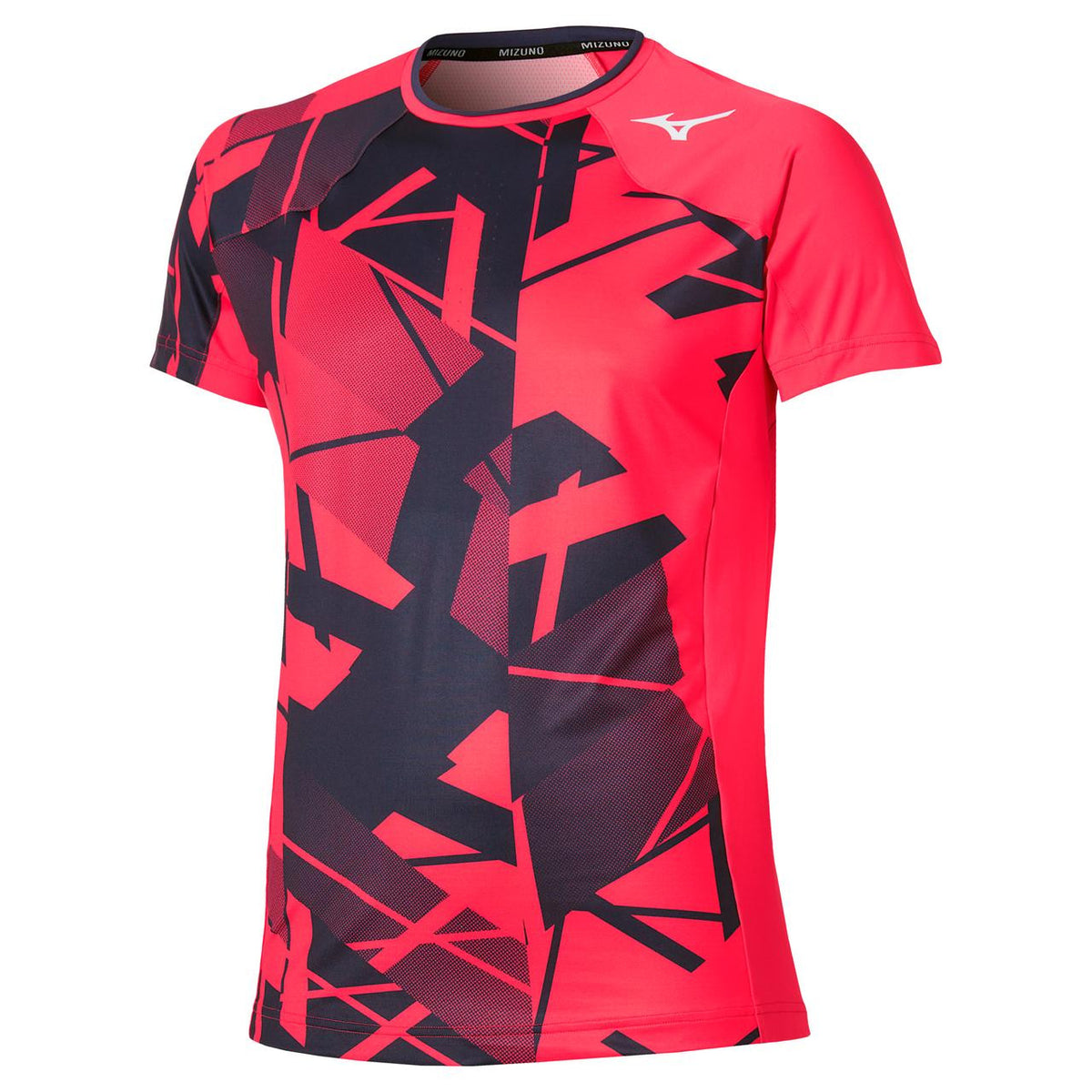 Mizuno Men's Shadow Graphic Tennis Tee in Vibrant Red - product image