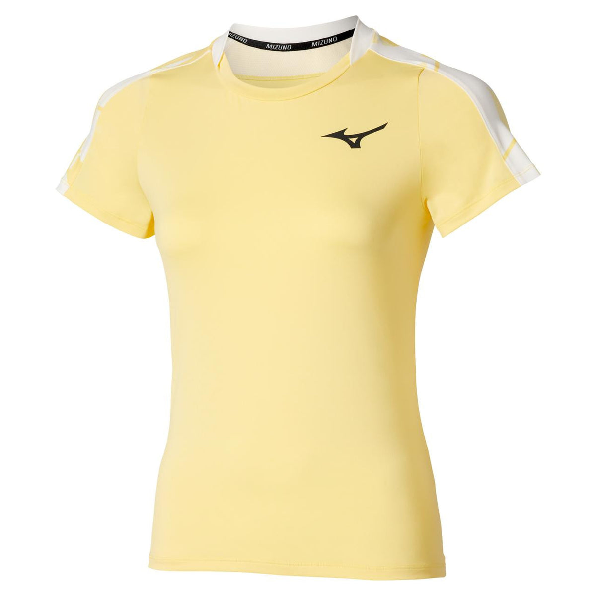 Mizuno Women's Printed Tennis Tee in Lemon Tonic - product image