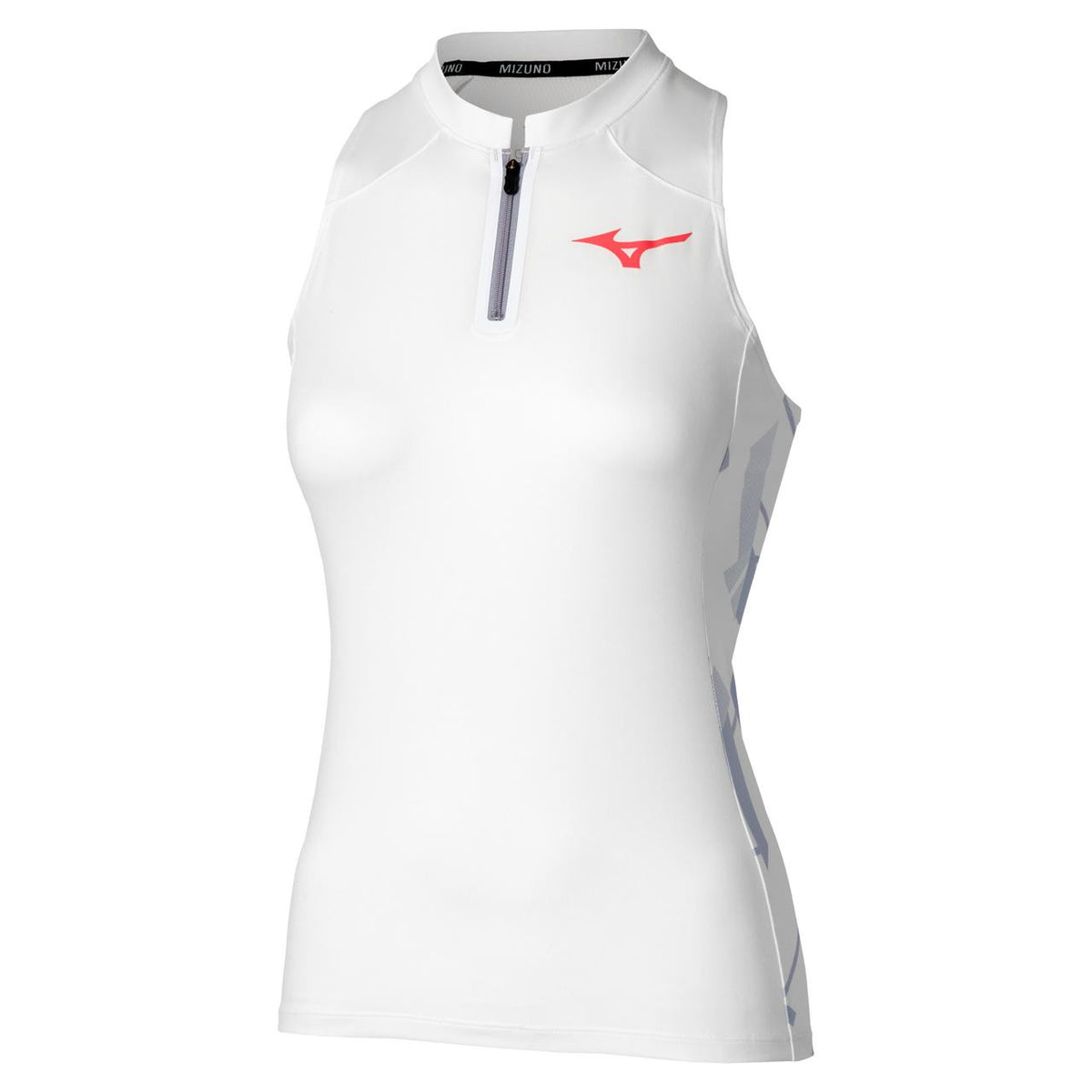 Mizuno Women's Printed Tennis Tank in White-Icelandic Blu - product image