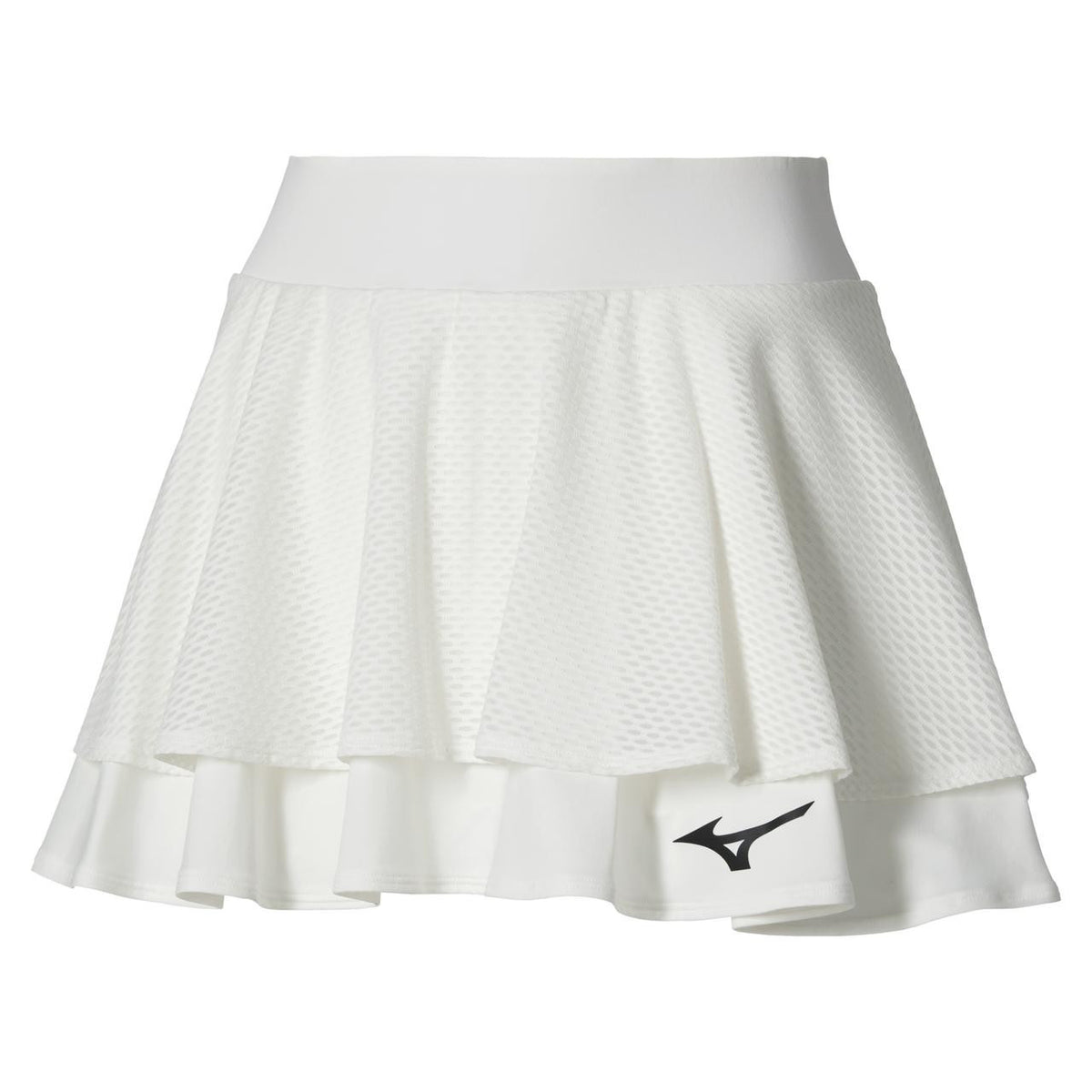 Mizuno Women's Printed Flying Tennis Skirt in White - product image