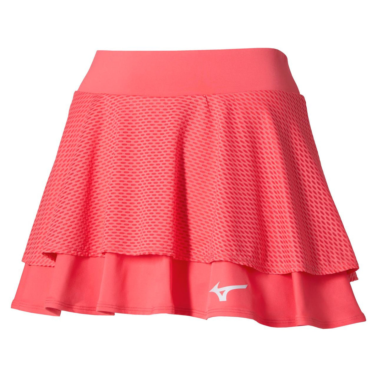 Mizuno Women's Printed Flying Tennis Skirt in Calypso Coral - product image