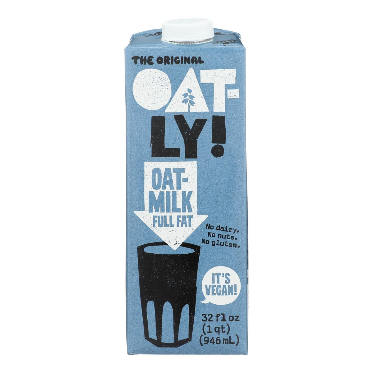 Oatly Full Fat Oatmilk, 32 fl oz (Case of 6)