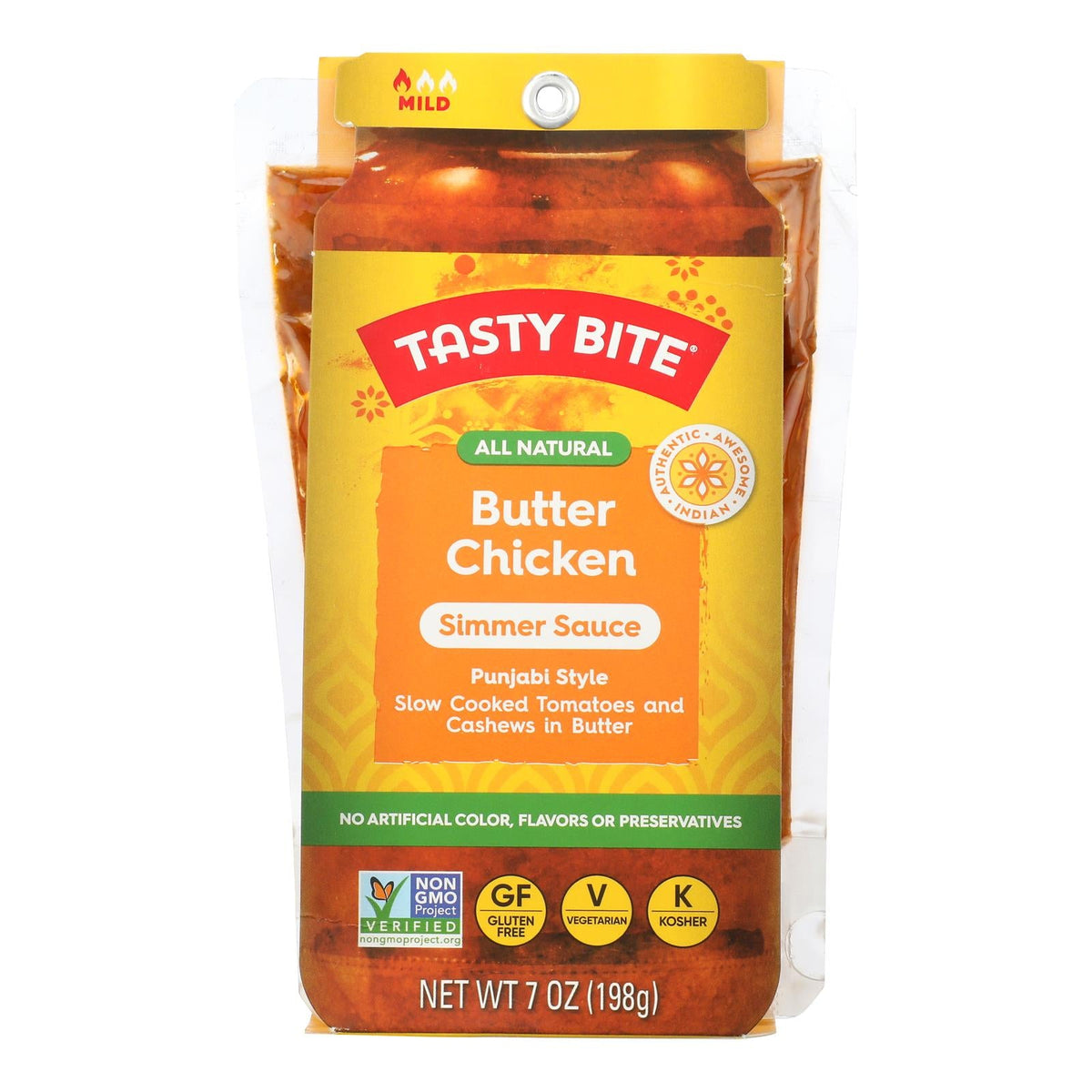 Tasty Bite Butter Chicken Simmer Sauce, 7 oz (Case of 10)