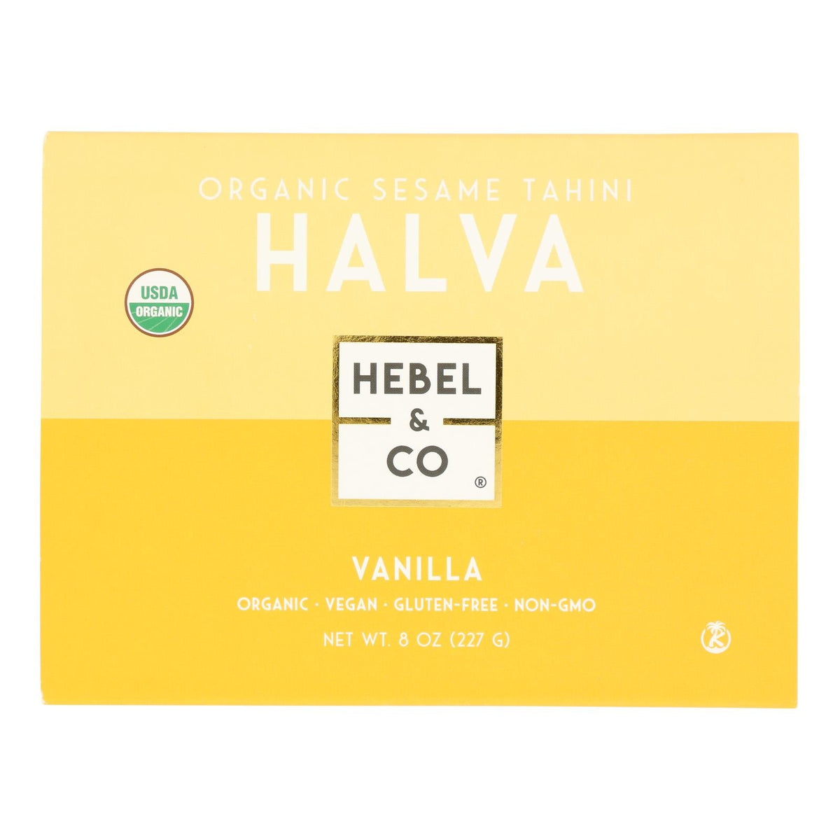Hebel & Co. Organic Vanilla Halva, 8 oz (Case of 12)