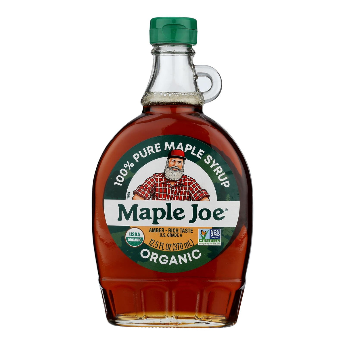 Maple Joe Organic Amber Maple Syrup, 12.5 fl oz (Case of 12)