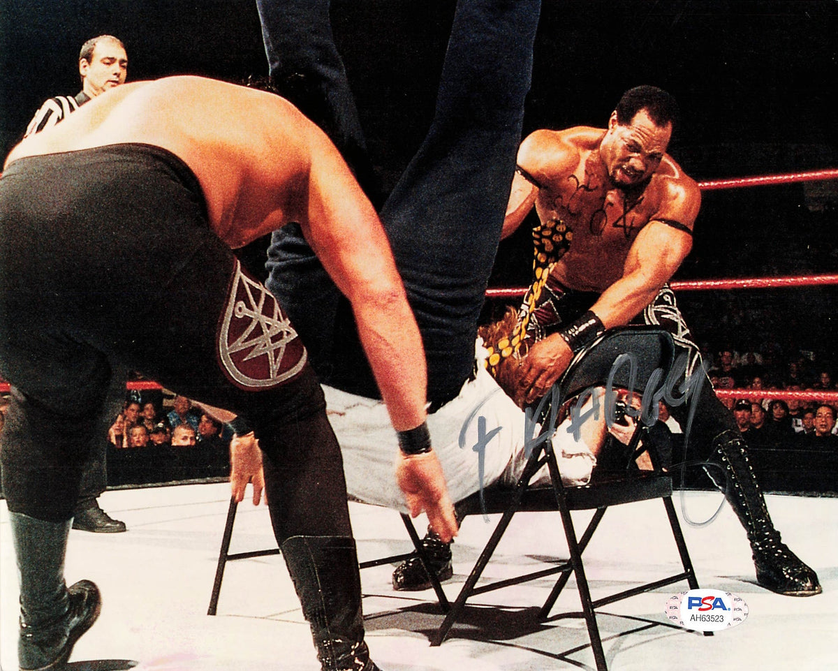 Faarooq Ron Simmons signed 8x10 photo PSA/DNA COA WWE Autographed Wrestling