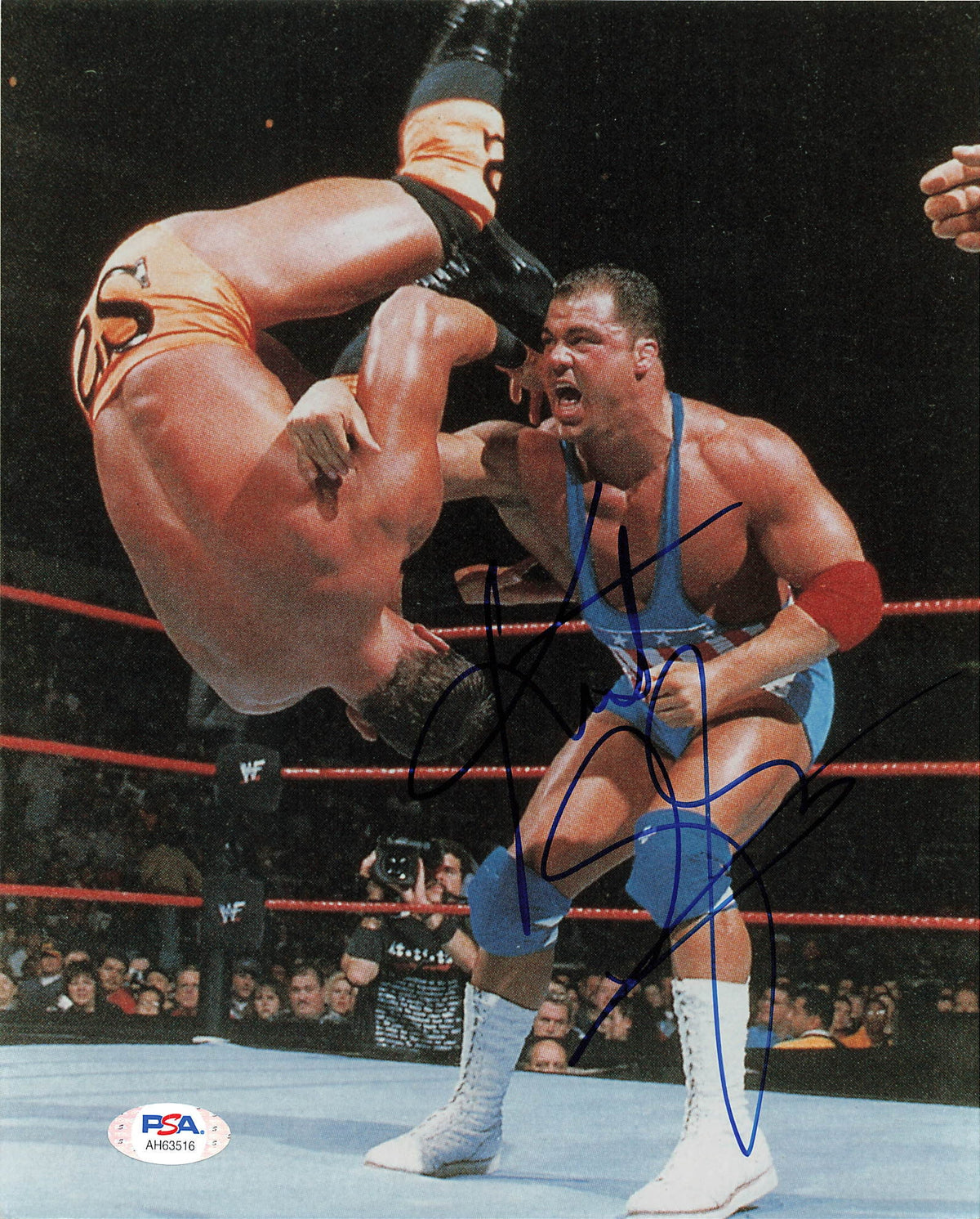 Kurt Angle signed 8x10 photo PSA/DNA COA WWE Autographed Wrestling