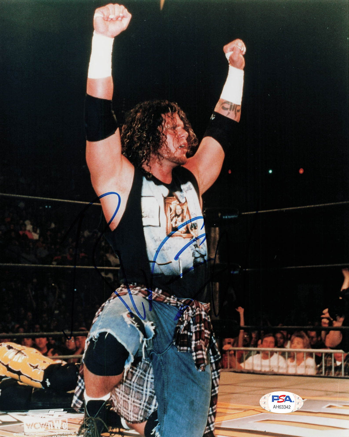 Raven signed 8x10 photo PSA/DNA COA WWE Autographed Wrestling
