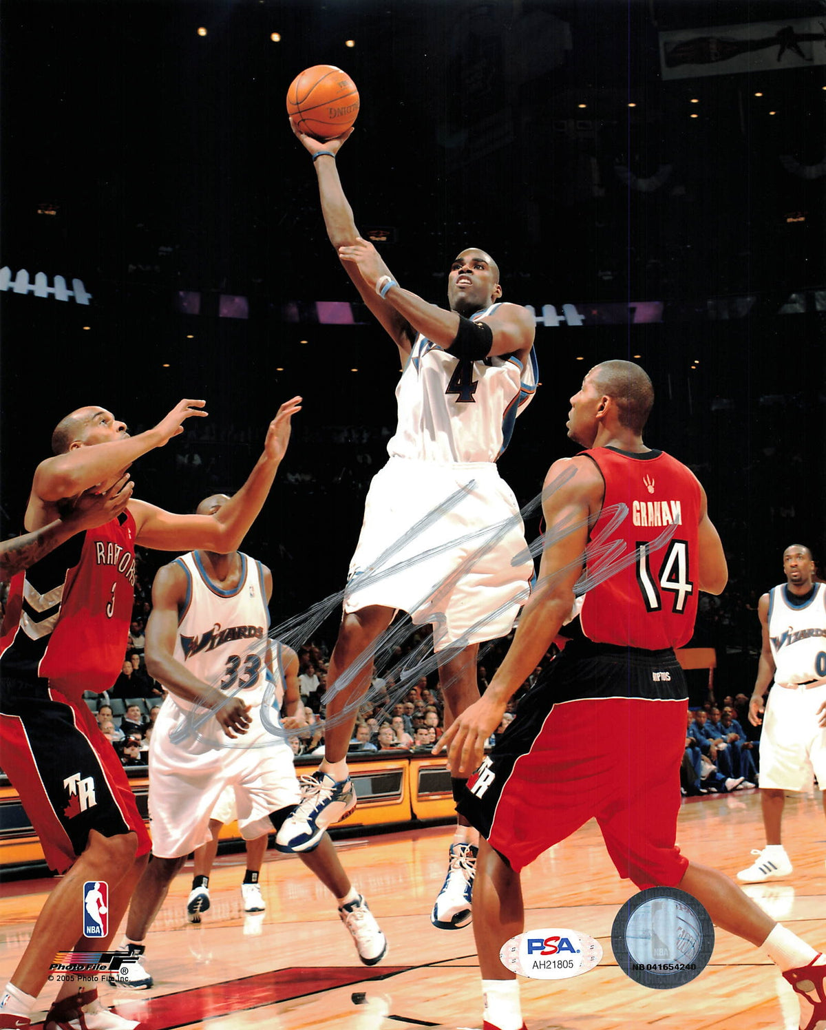 Antawn Jamison signed 8x10 photo PSA/DNA Washington Wizards Autographed