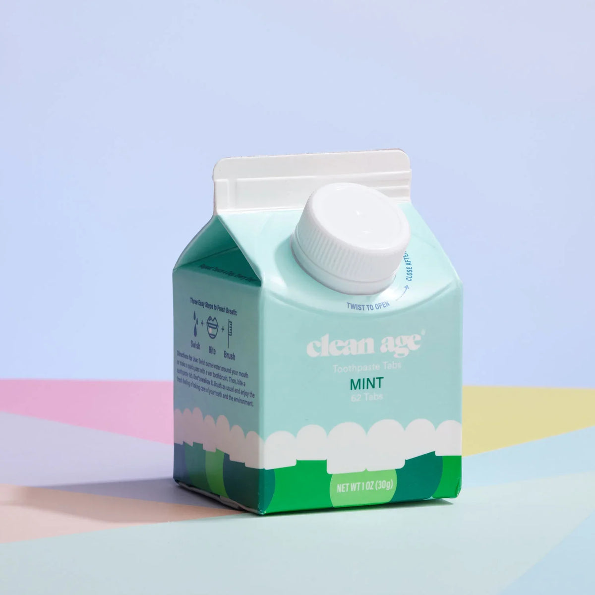 Clean Age Mint Toothpaste Tabs, 186 ct