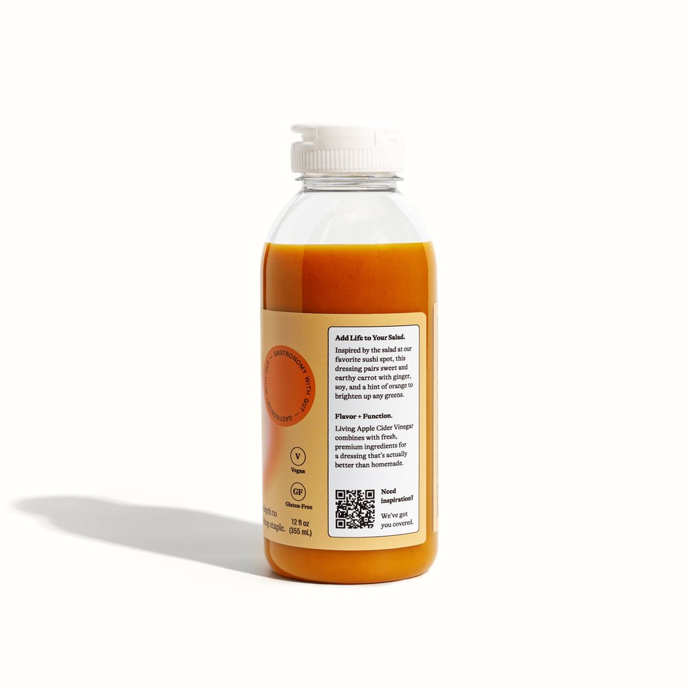 Acid League Carrot Ginger Dressing, 12 fl oz (Case of 6)