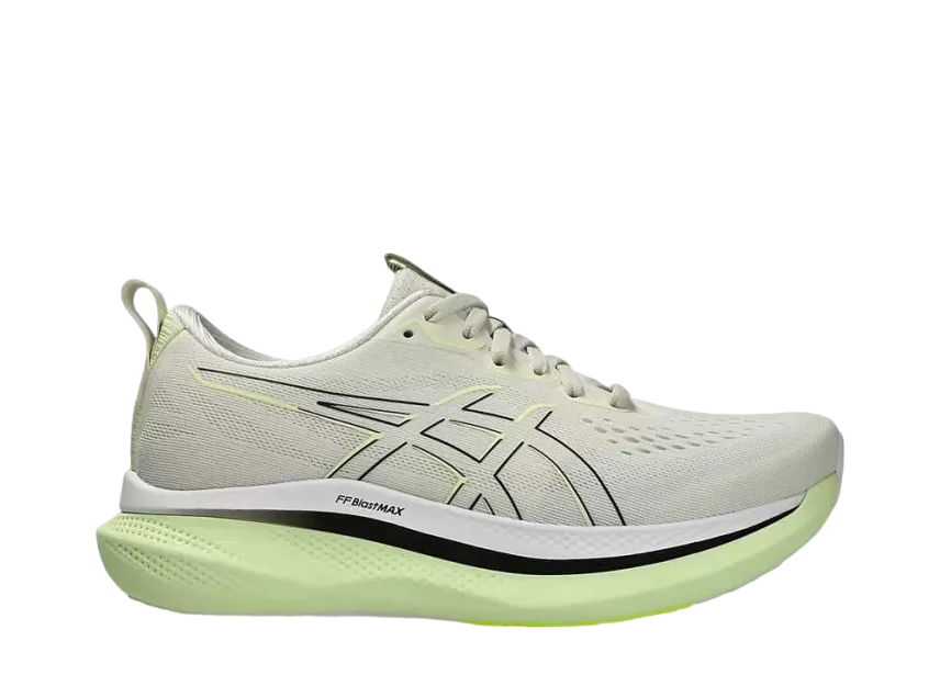 ASICS GLIDERIDE MAX Wide Womens Running Shoes — Birch/Black