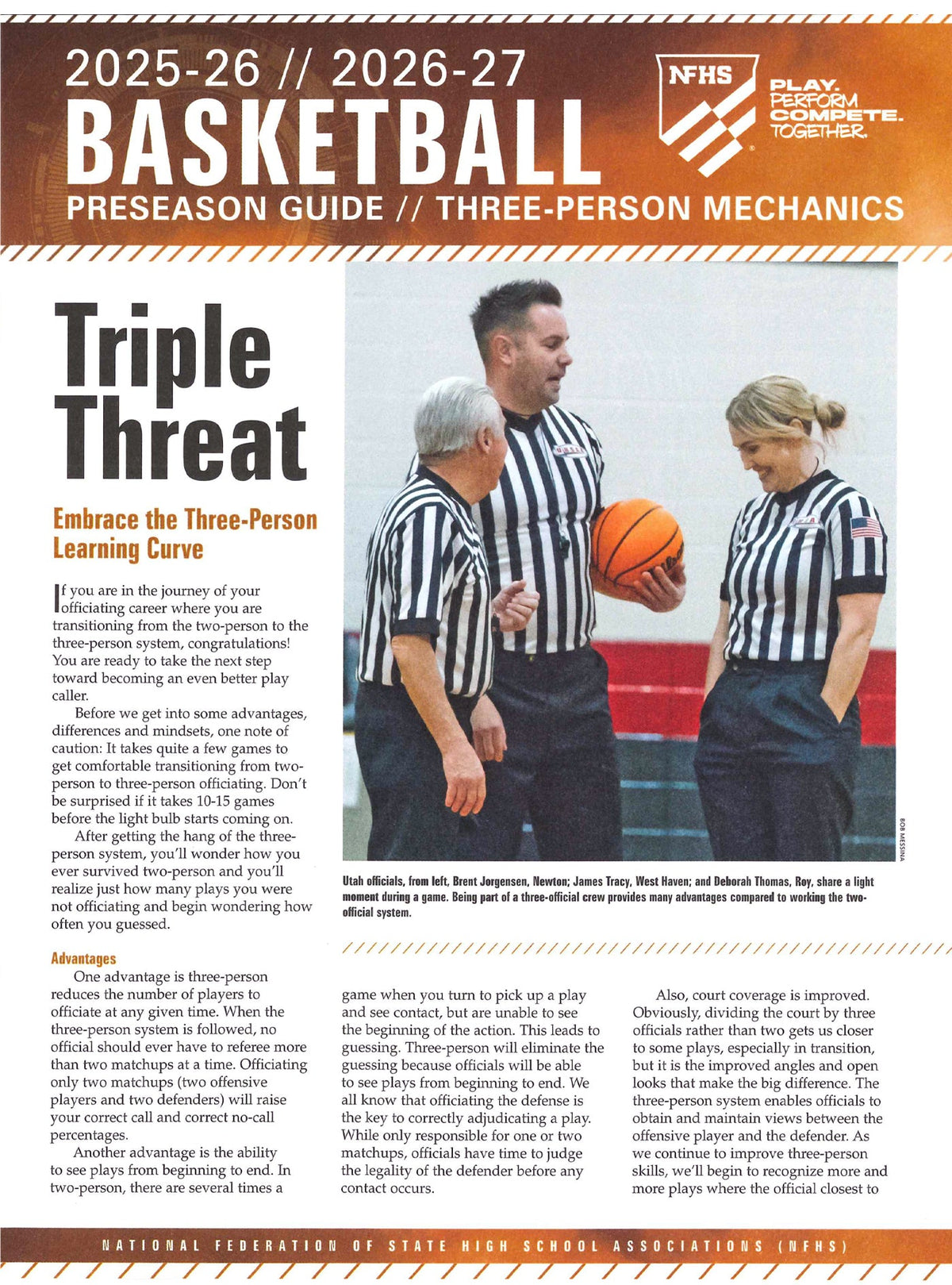2025-27 NFHS Basketball 3-Person Preseason Guide - front cover