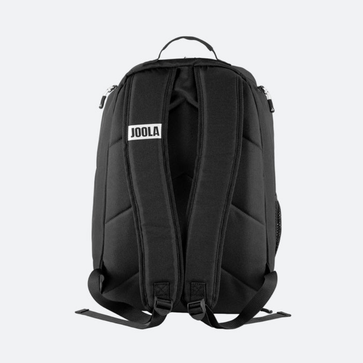 Black backpack with 'Joola' branding on a white background