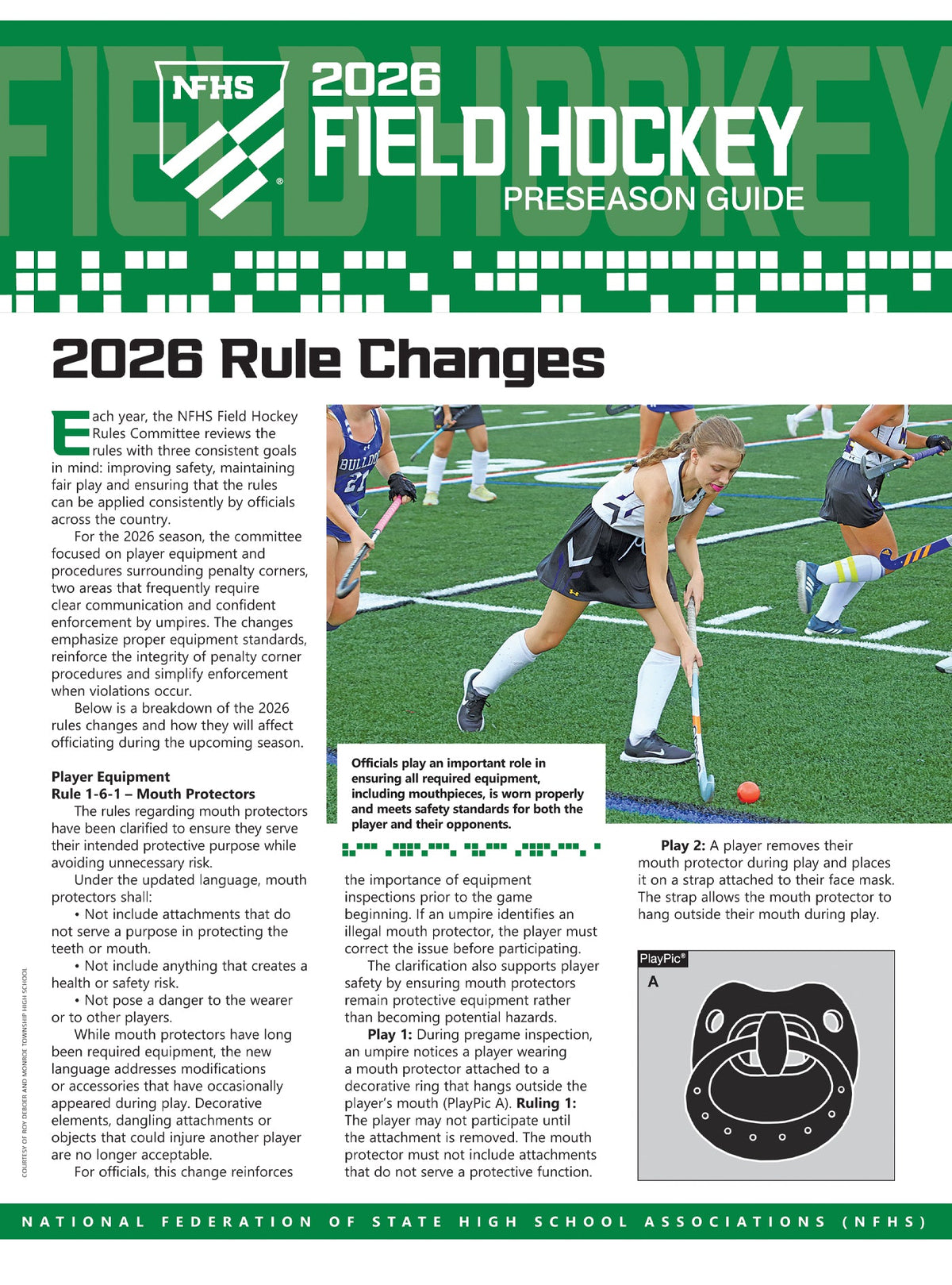 2026 Field Hockey Preseason Guide - front cover