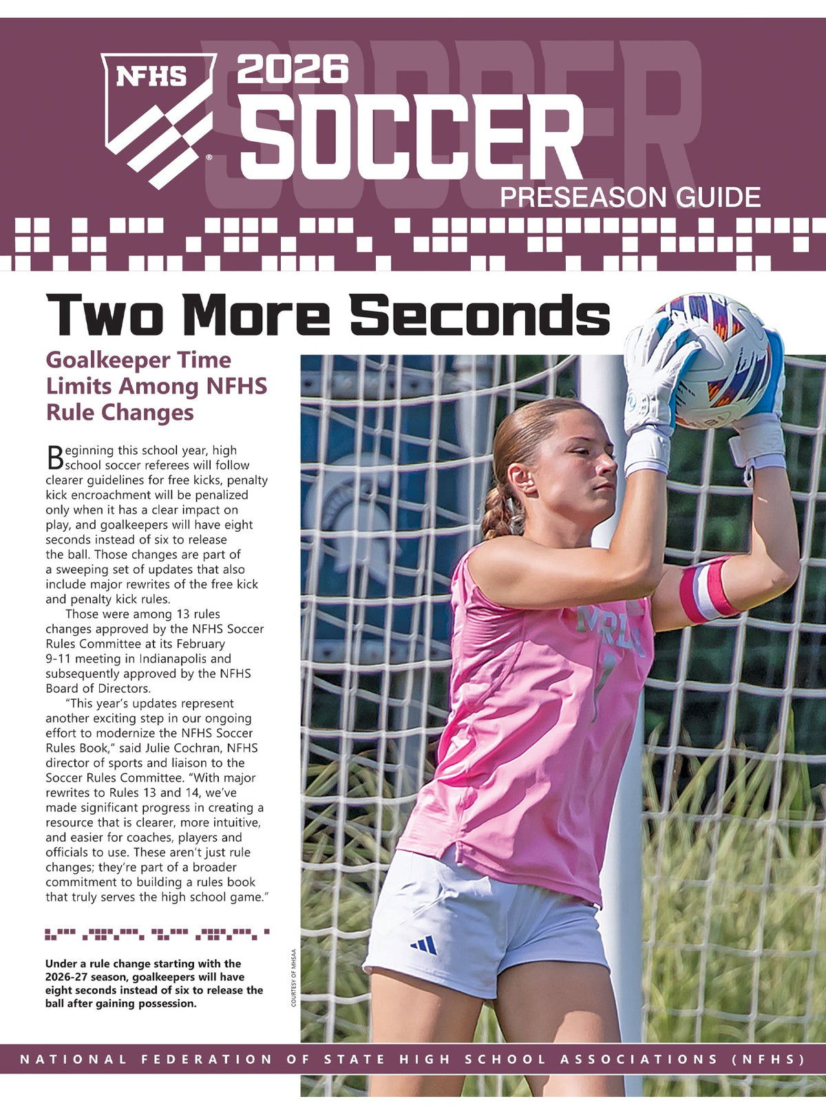 2026-27 Soccer Preseason Guide - front cover