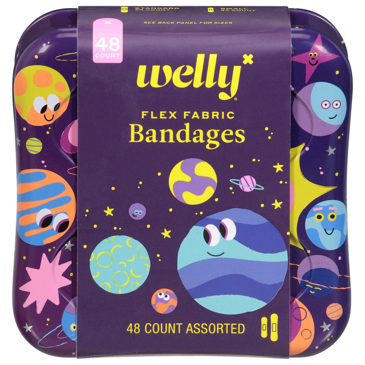 Welly Bravery Badges Flex Fabric Bandages, 48 ct