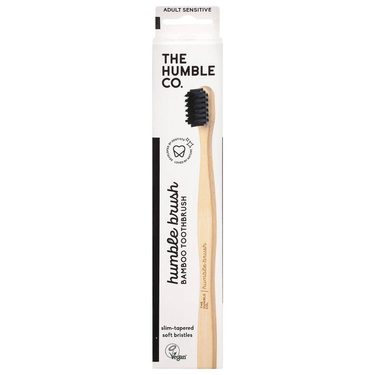 The Humble Co. Sensitive Black Bamboo Toothbrush (Case of 6)