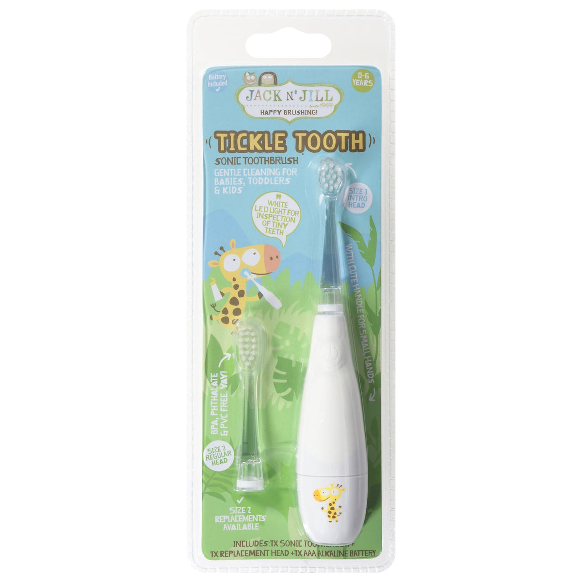 Jack N' Jill Kids Electric Toothbrush, 1 Count (Case of 8)