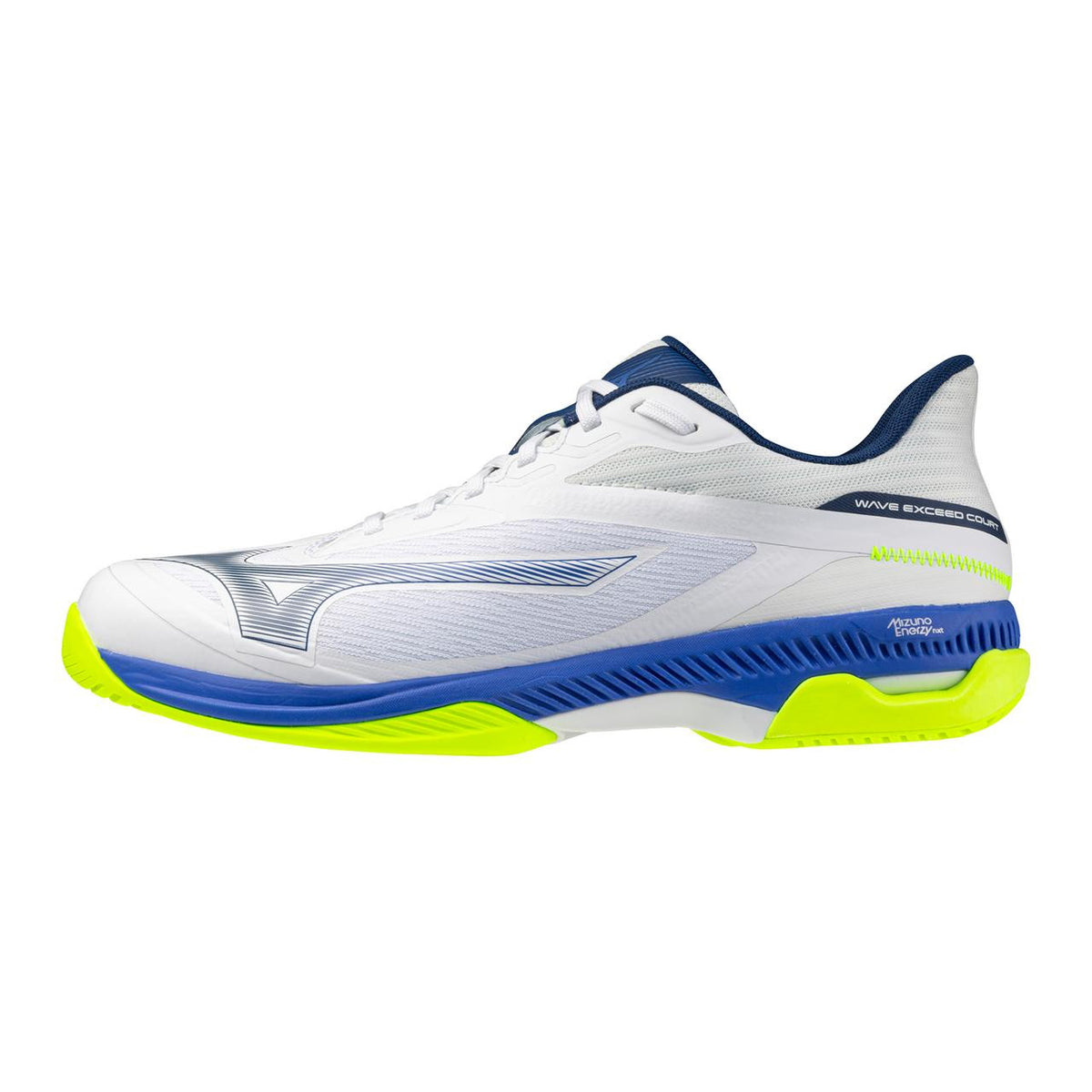 Mizuno Wave Exceed Court AC Men's Tennis Shoes in White-Dazzling Blue - product image