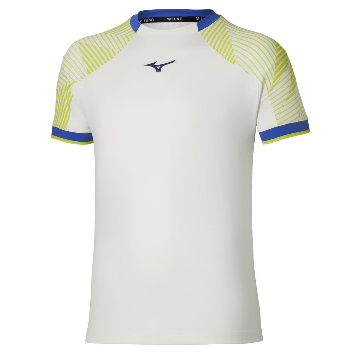 Mizuno Racquet Sports Men's Shadow Tee in White-Yellow - product image
