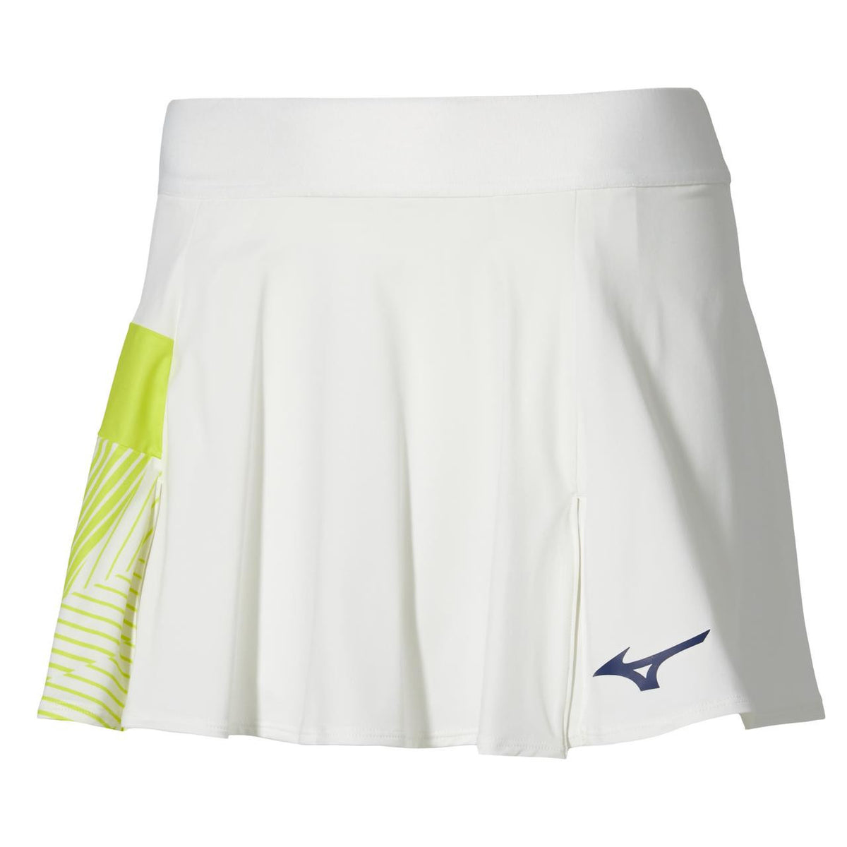 Mizuno Racquet Sports Women's Printed Flying Skirt in White-Yellow - product image