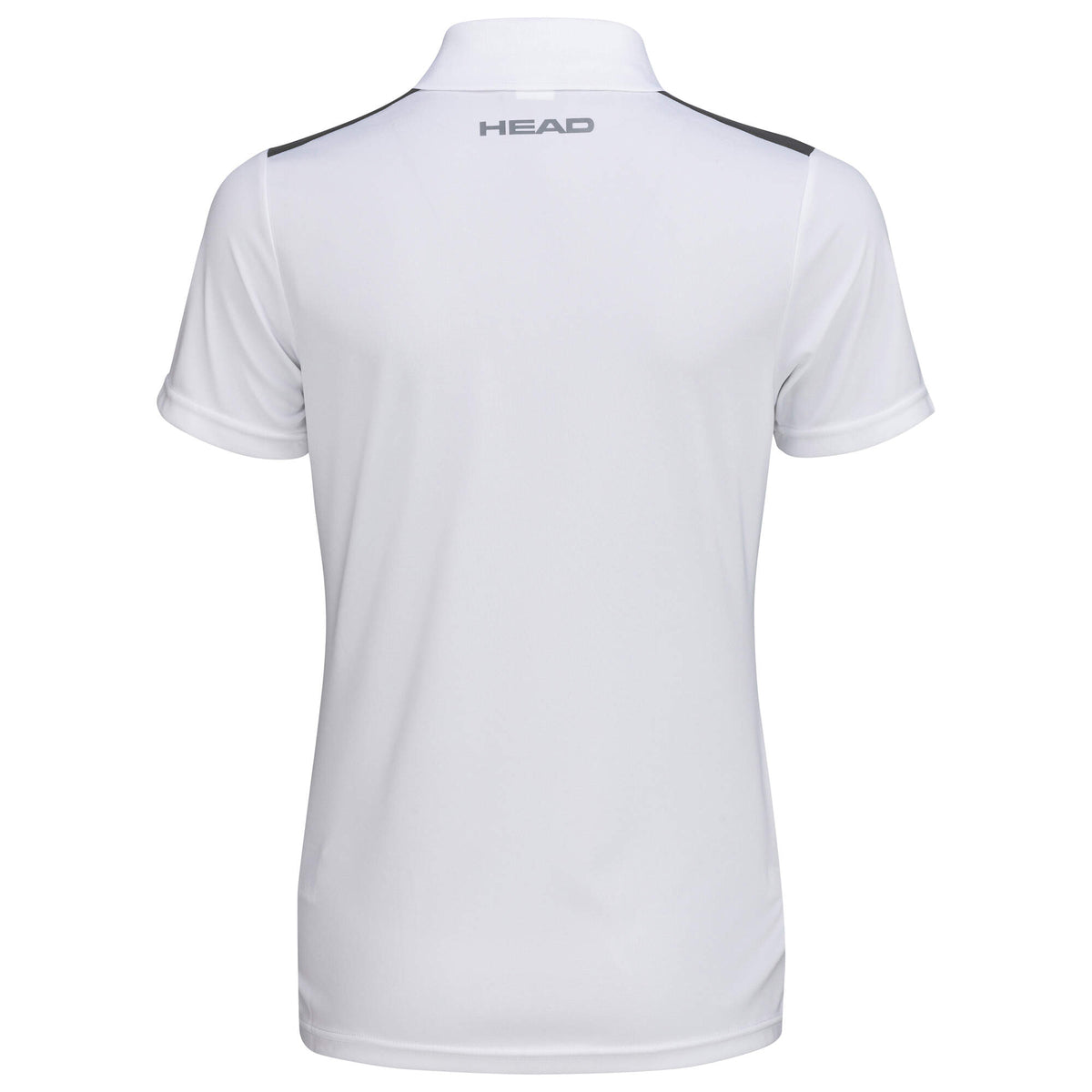 HEAD CLUB 22 Tech Tennis Polo Shirt Womens in White/Dark Blue - back view