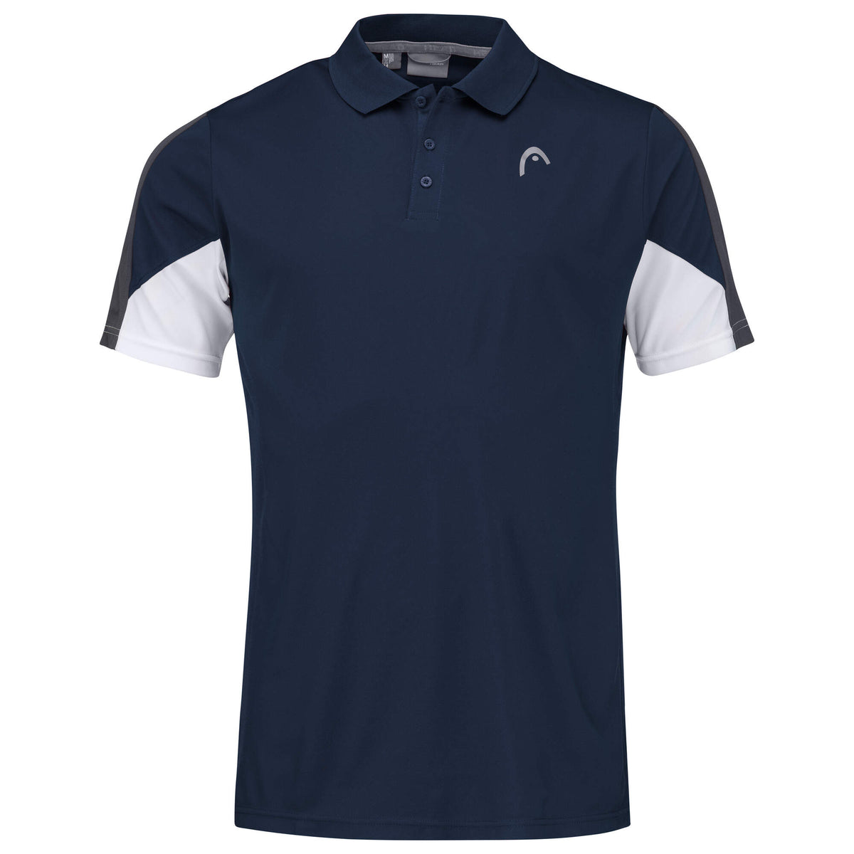 HEAD CLUB 22 Tech Mens Tennis Polo Shirt in Dark Blue - front view