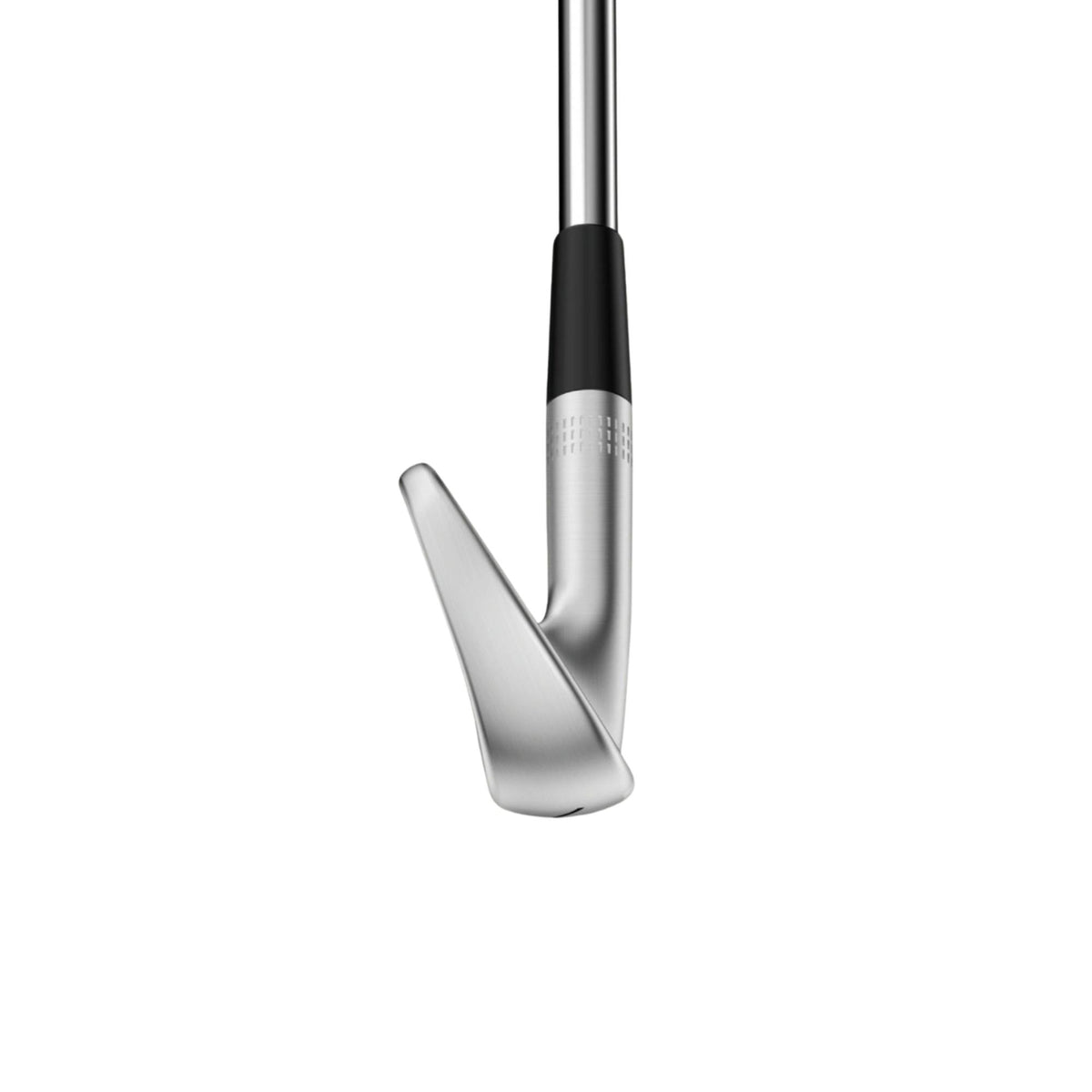 Wilson Golf Staff Model CB iron featuring a forged cavity-back design with a satin chrome finish for added forgiveness and precision shot control.
