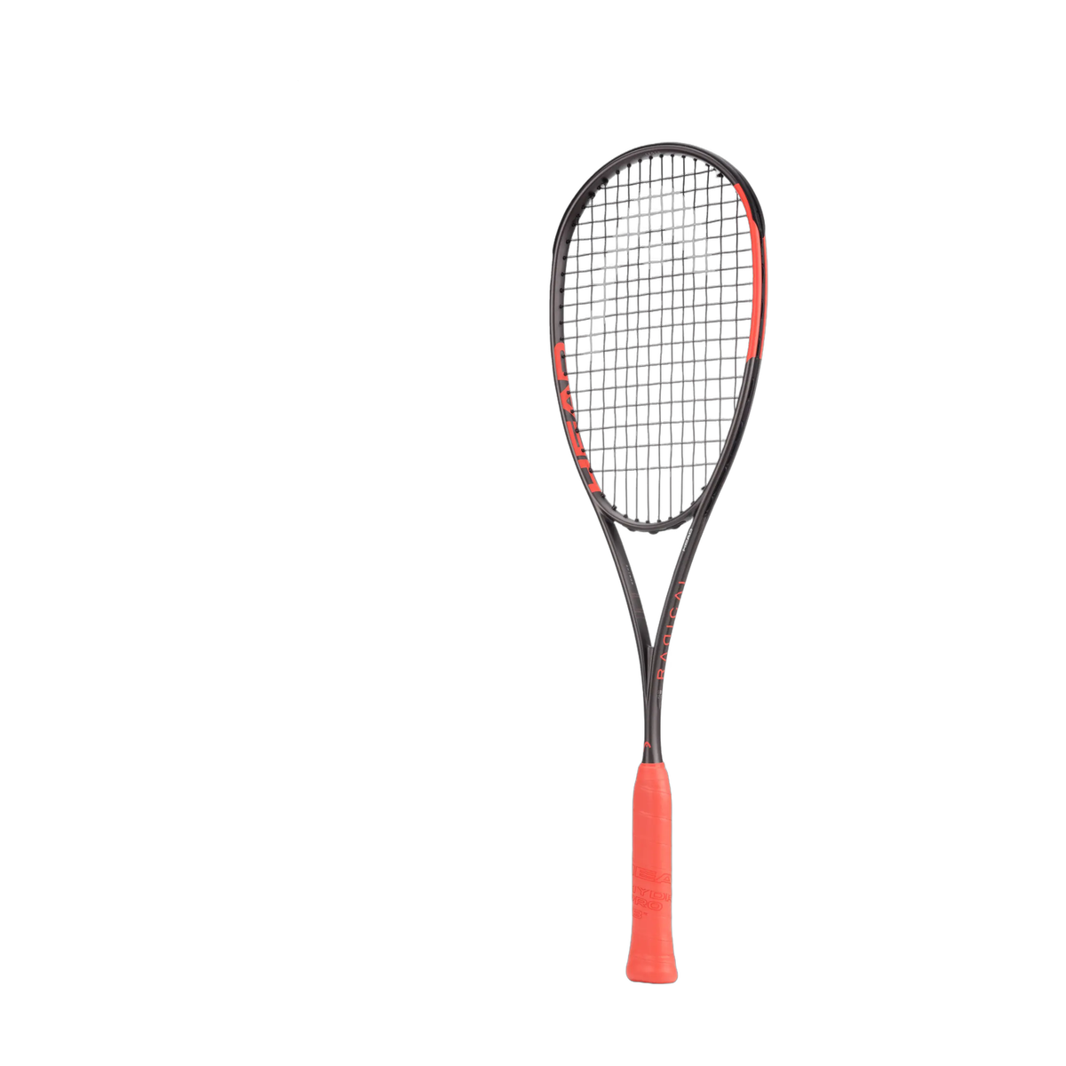Head Radical 120 SB 2026 Squash Racquet in Black/Orange - front view