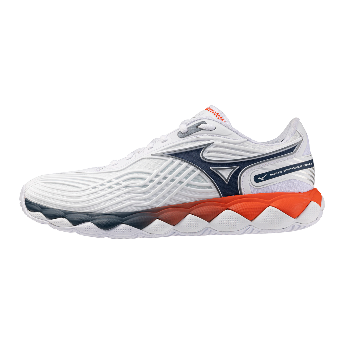 Mizuno Wave Enforce Tour 2 AC Men's Tennis Shoe in White-Insignia Blue - product image