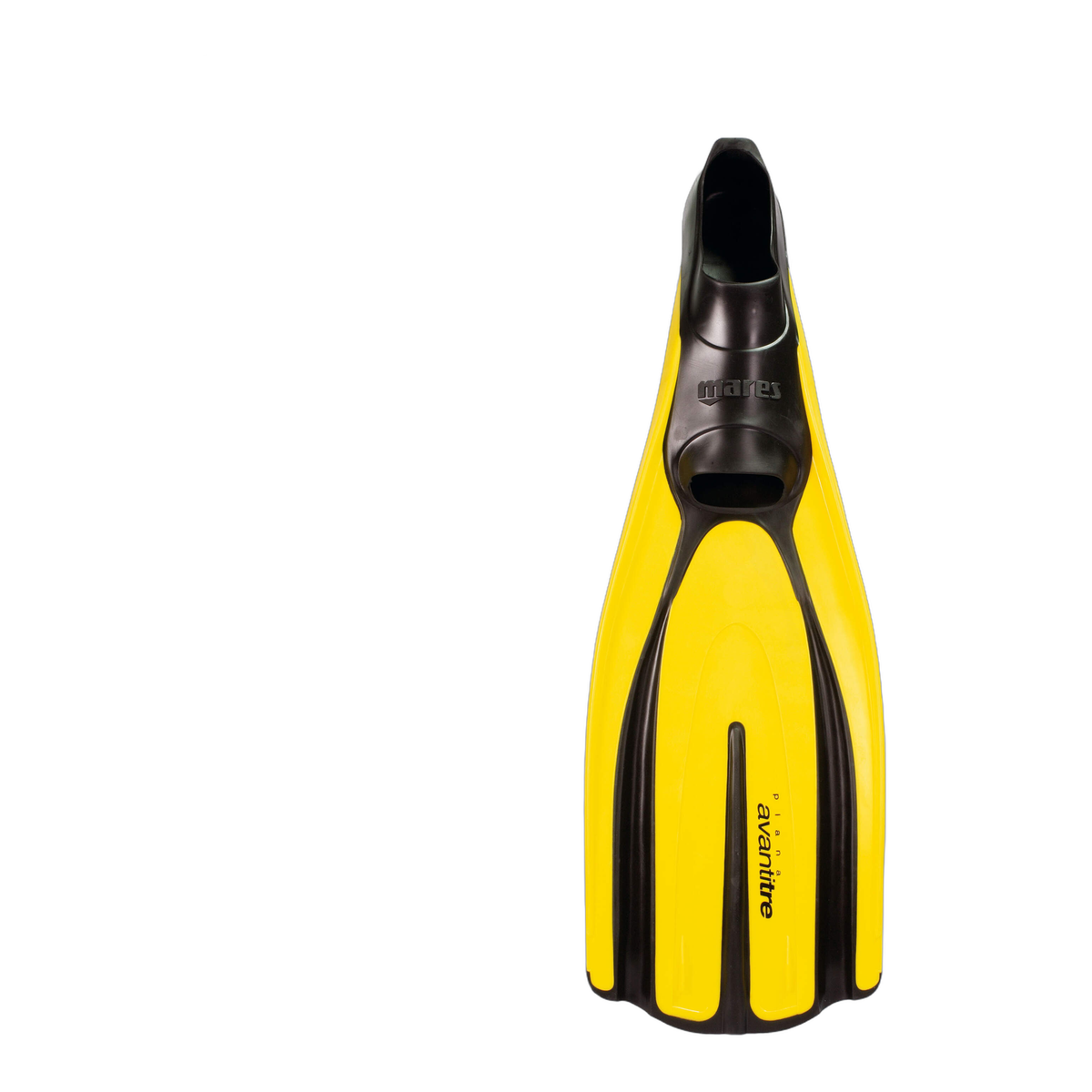 Mares Plana Avanti Tre Diving Fins in SA/Yellow - front view