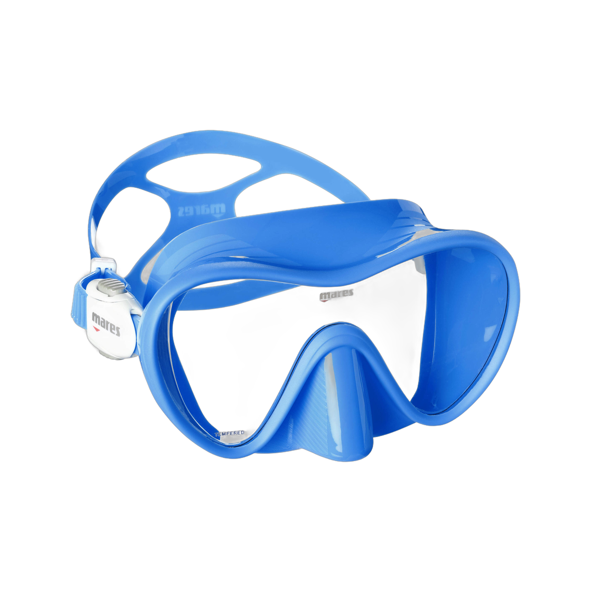 Mares Tropical Diving Mask in Blue/Blue - front view