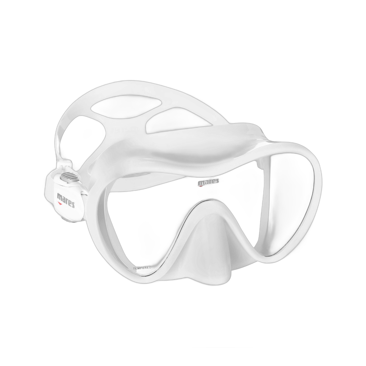 Mares Tropical Diving Mask in White/White - front view