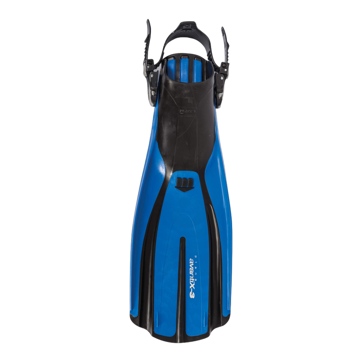 Mares Plana Avanti X3 Diving Fins in Blue - front view