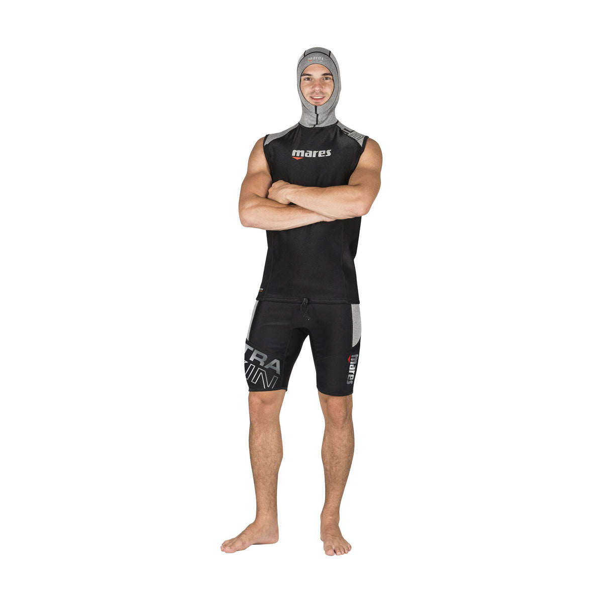 Mares Ultra Skin Mens Sleeveless Hooded Undersuit - lifestyle