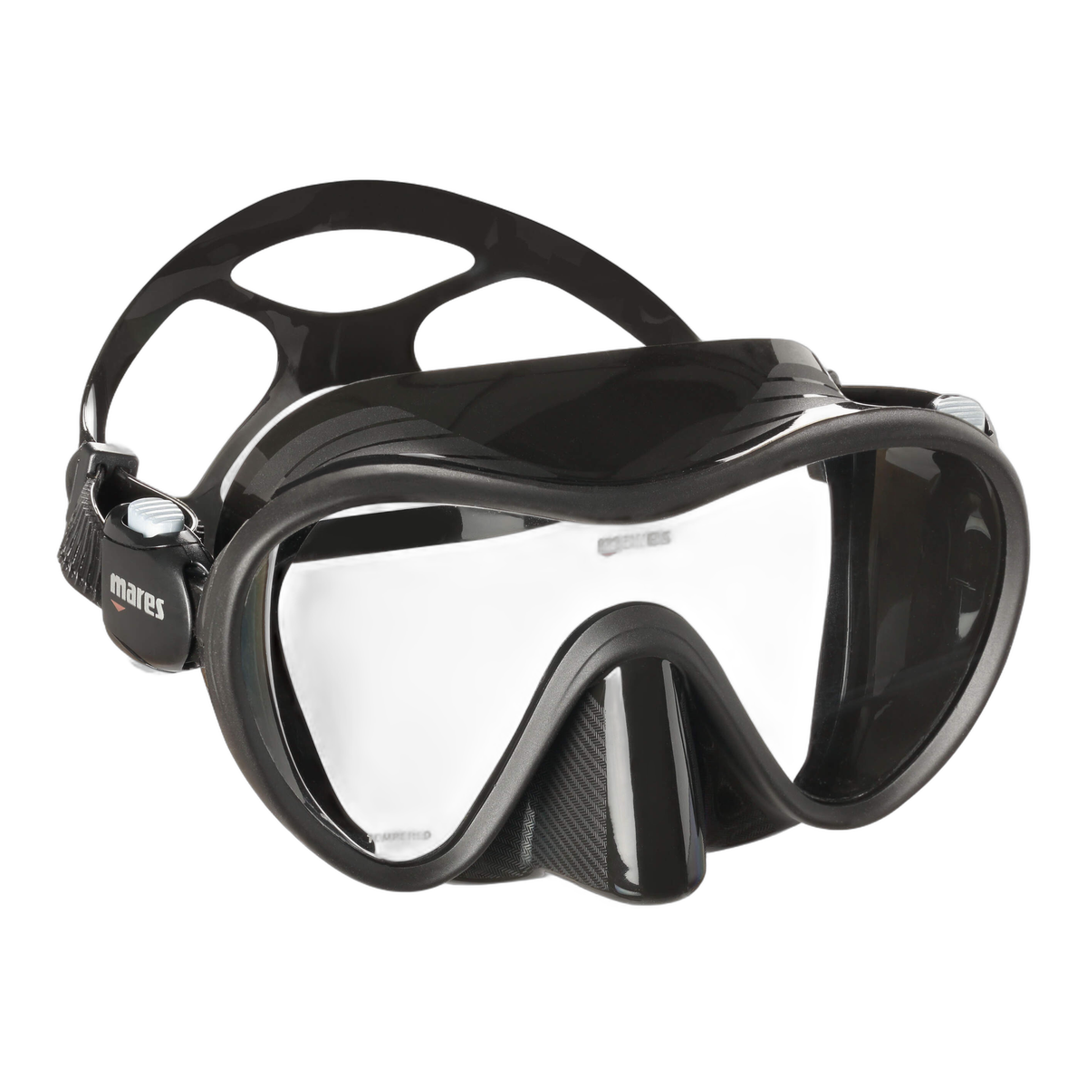Mares Tropical Diving Mask in Black/Black - front view