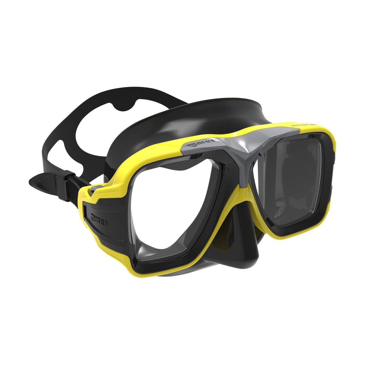 Mares Rover HD Diving Mask in Yellow/Black - front view