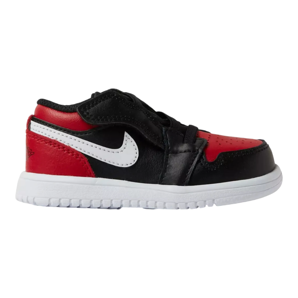 Air Jordan 1 Low ALT Toddlers' (TD) Sneakers — Black/Gym Red/White Leather Low-Top