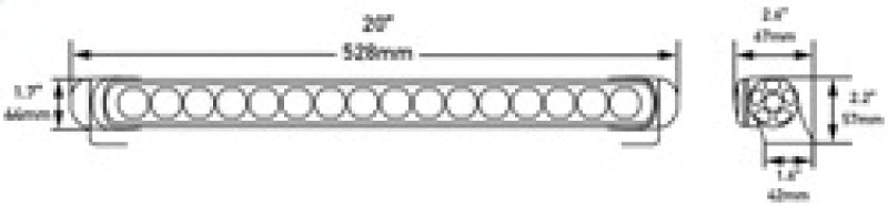 Hella LED Lamp Light Bar 9-33V 470/19in DRV MV ECE - View 8