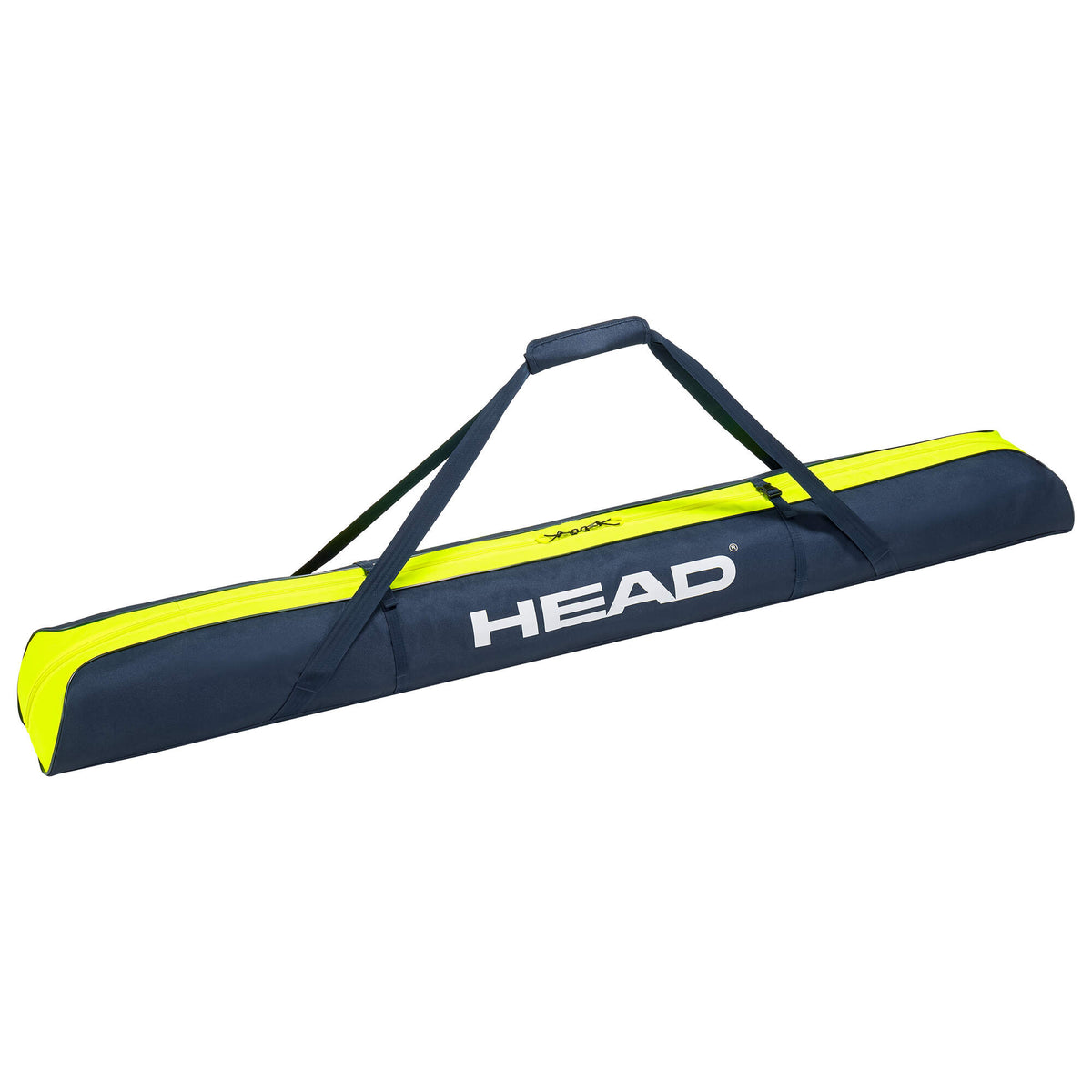 HEAD Single Ski Bag, 175 cm, Navy/Yellow in Navy - side view