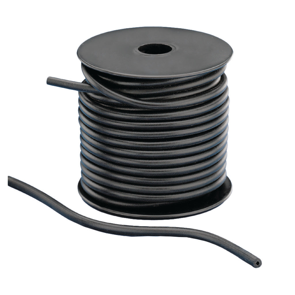 Pine Ridge Silicone Peep Tubing in Black 50 ft. - Front View