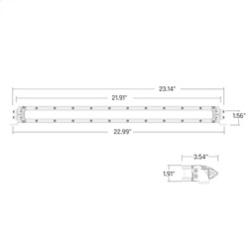 Rigid Industries SR-Series 20in SAE Driving Light Amber - View 4