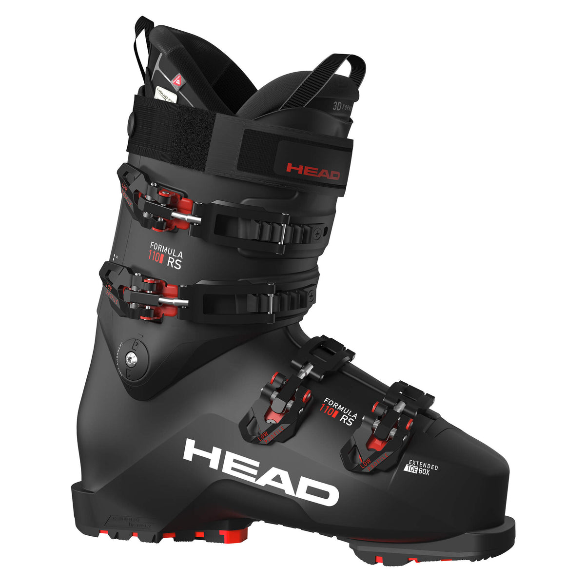 HEAD FORMULA RS 110 GW Ski Boots, Black/Red, Mondo 26.5 in Black - side view
